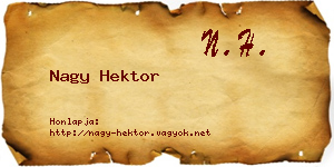 Nagy Hektor névjegykártya